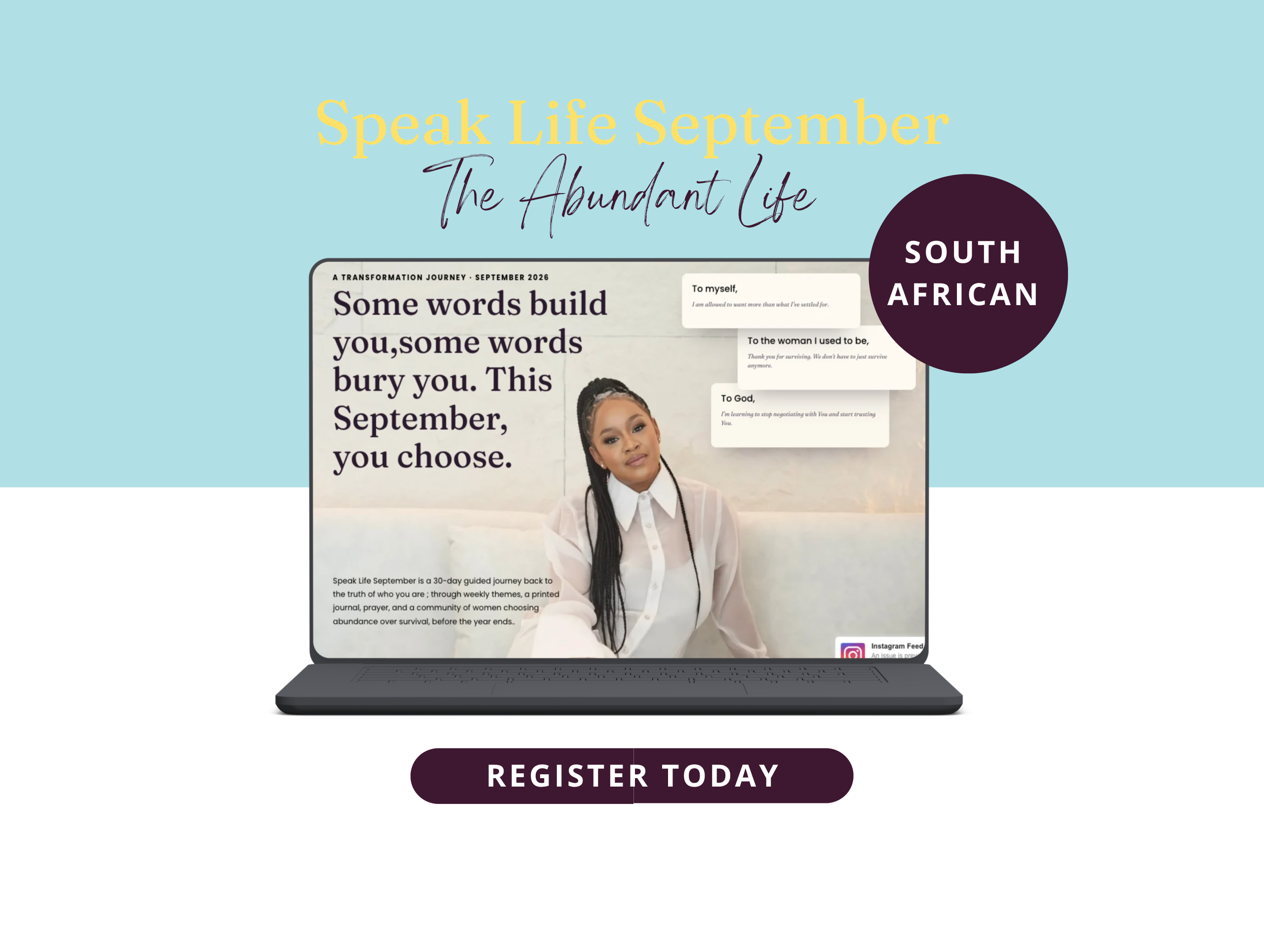 SPEAK LIFE SEPTEMBER 2026